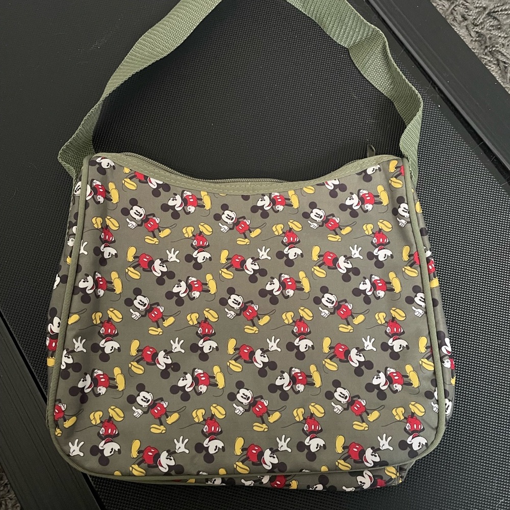 Disney Mickey Mouse Green Shoulder Bag